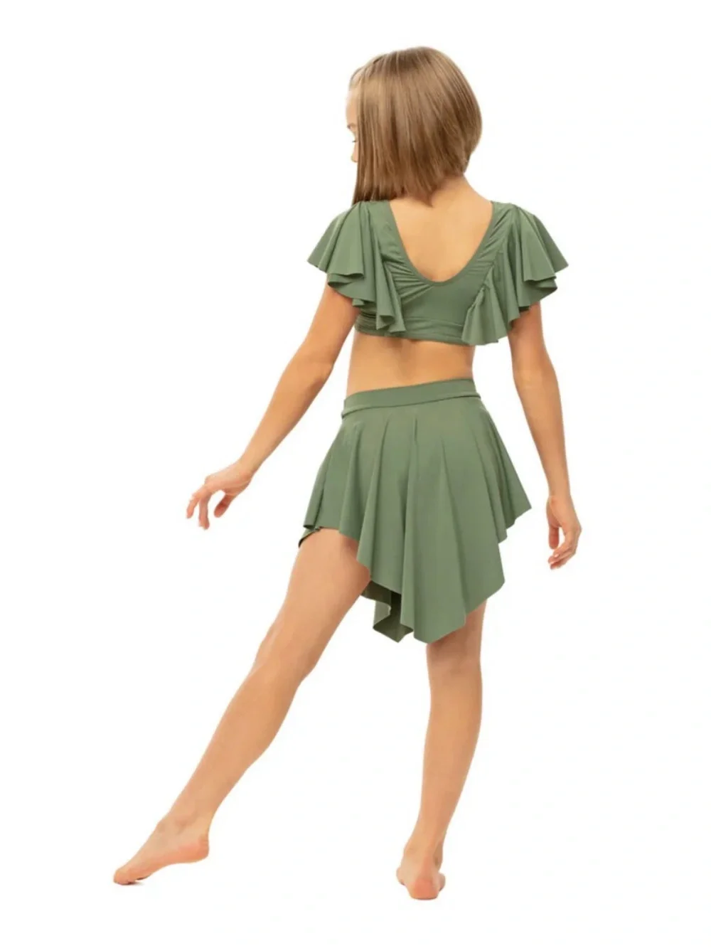 Reverence Dreamy Sage Lyrical Dance Costume Set Child YL